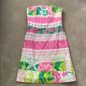Lilly Pulitzer strapless dress